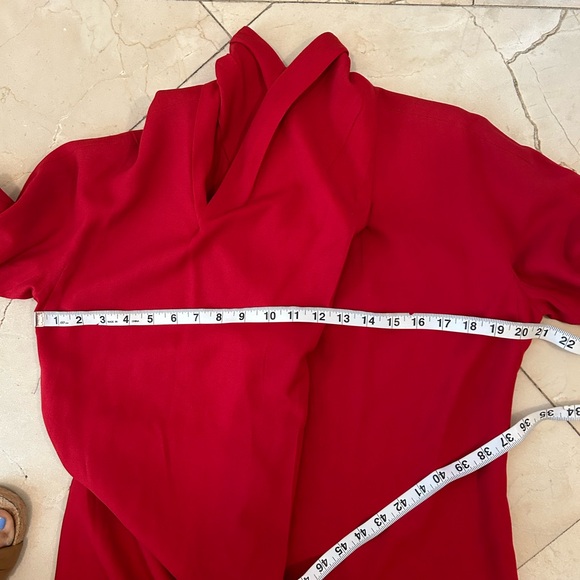 Armani red dress, size 10, wool and viscose - Picture 5 of 10